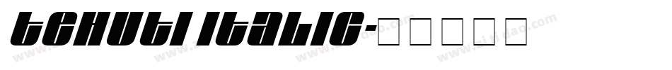 Tehuti Italic字体转换